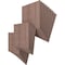 Ekena Millwork 15 3/4W x 15 3/4H x 3/8T Wood Hobby Boards, Walnut, 25PK HBW16X16X375DWA - alternate 2
